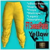 [R39] FT SweatPants Yellow