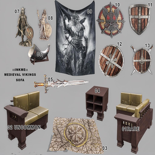 ::inkme::Medieval Vikings Sofa 10
