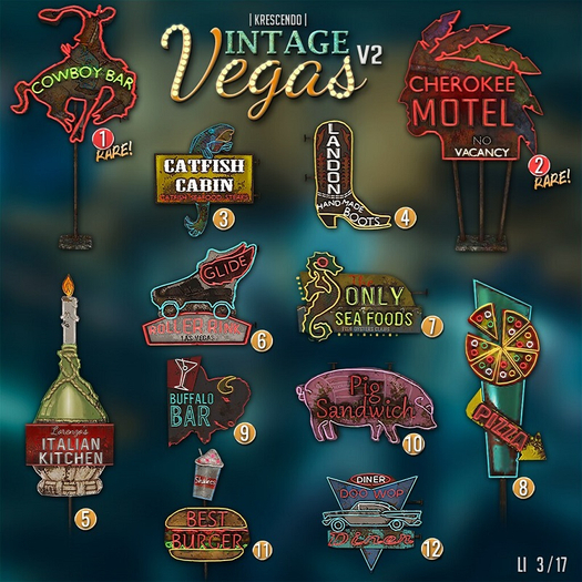 [Kres] Vintage Vegas V2 - 2 RARE