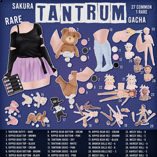 {Sakura} Tantrum Outfit - Legacy Perky - RARE