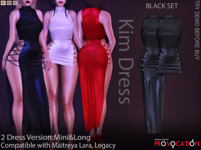 [Provocation] Kim Dresses-Black set