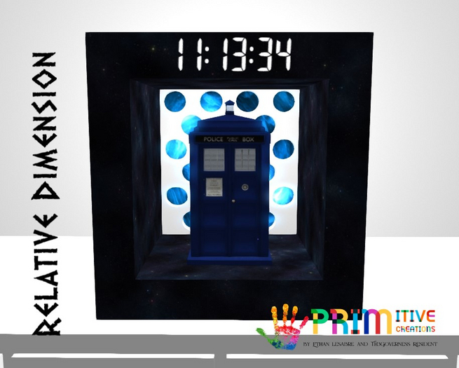PRIMitive Whovians - Relative Dimension (Clock)
