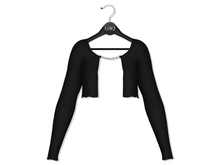 Loki - Nicole Crop Chain Cardigan - Black