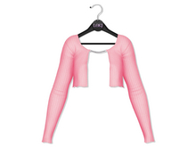 Loki - Nicole Crop Chain Cardigan - Pink