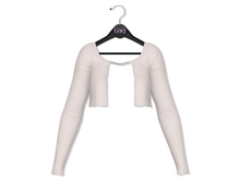 Loki - Nicole Crop Chain Cardigan - White