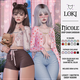 Loki - Nicole Crop Chain Cardigan - FATPACK