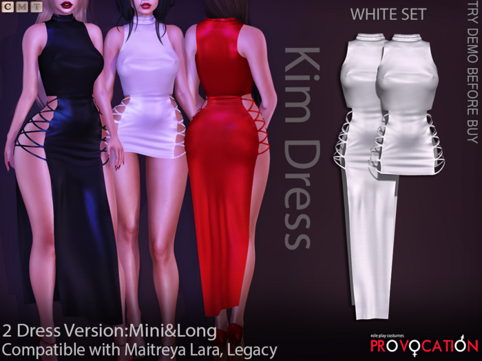 [Provocation] Kim Dresses-White set