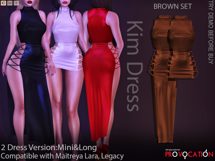 [Provocation] Kim Dresses-Brown set