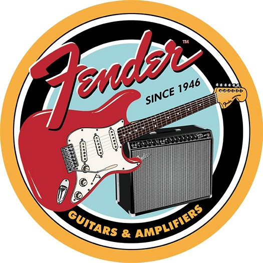Tin Sign-Fender Guitars