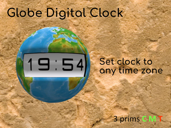 Globe Digital Clock