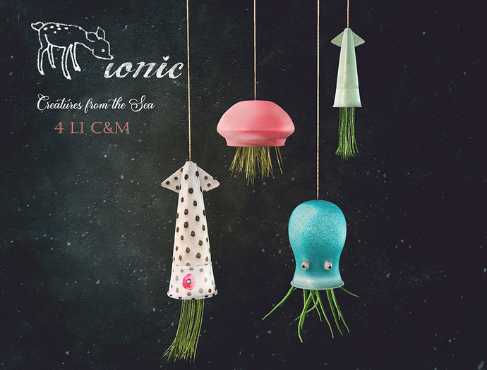 ionic : Creatures  from the sea - (hanging plants)