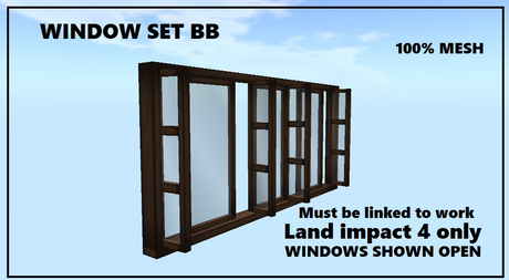 Second Life Marketplace - Window Set BB 4Li FULL PERM