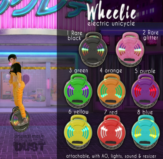 1 DUST: Electric unicycle black RARE