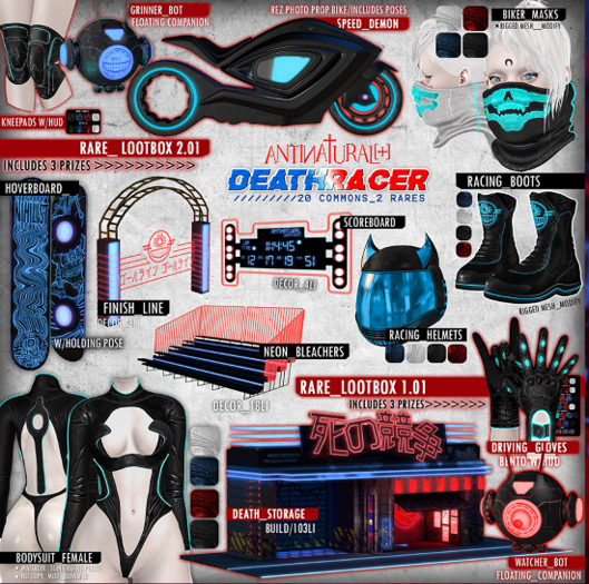 ANTINATURAL[+] Deathracer / Racing Boots / MAITREYA / BLACK