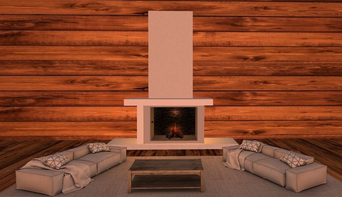 Cheminee moderne 12 Prims *