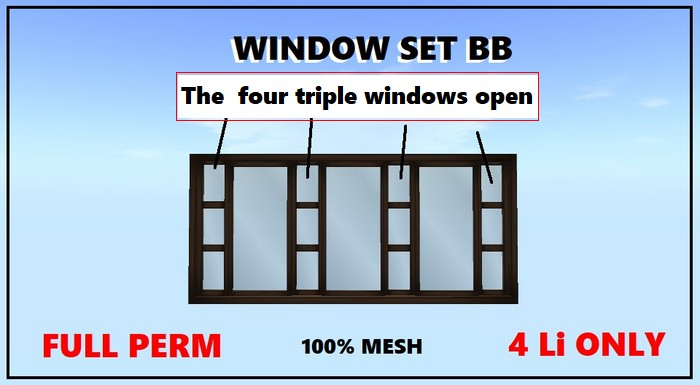 Window Set BB 4Li FULL PERM