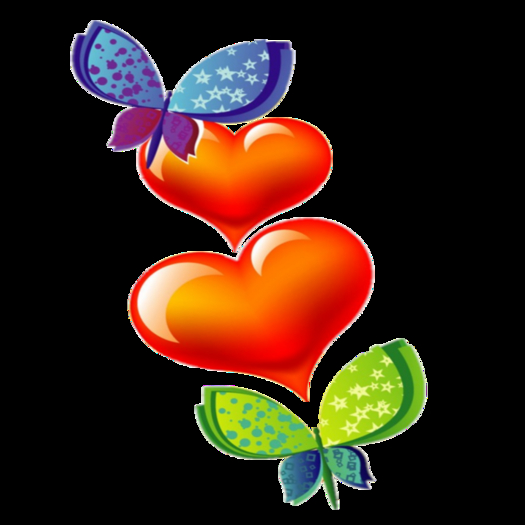 Kiss Lips Butterfly Heart