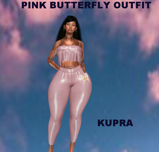 PINK BUTTERFLY OUTFIT