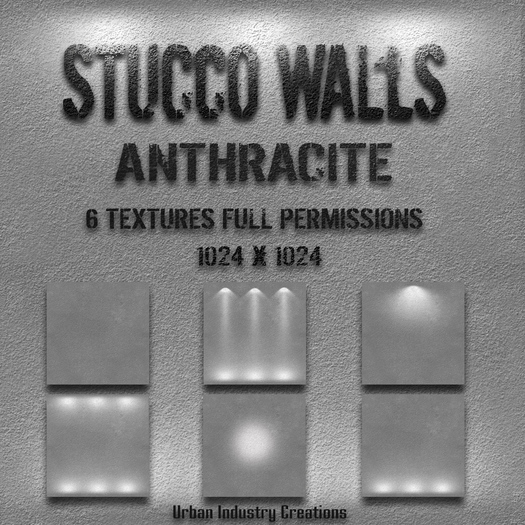 UIC Stucco Walls  Anthracite - Texture Set