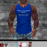 Today's inspirational quote Men's Tank Top (FTNL)