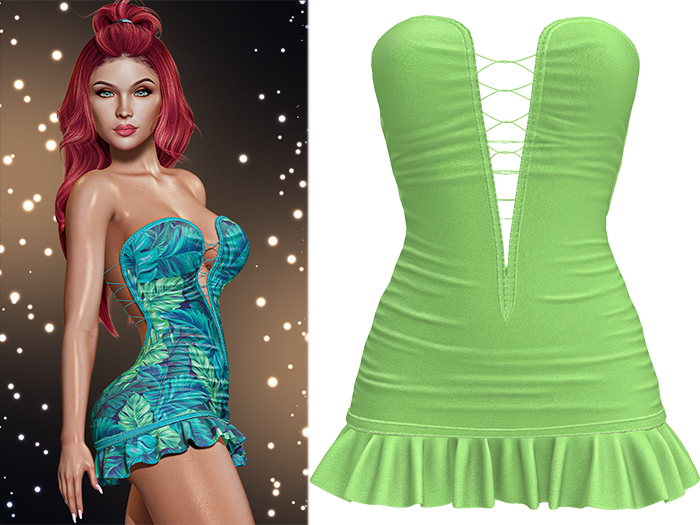 !PCP :: Tori Dress [Lime]
