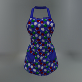 Blue Winter Mittens Slink Apron