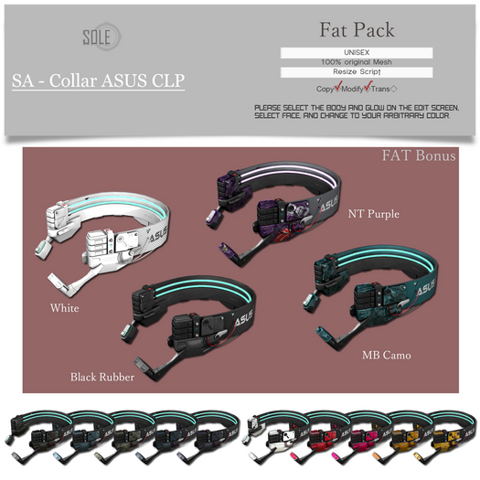 :::SOLE::: SA - Collar ASUS CLP (Fat Pack)