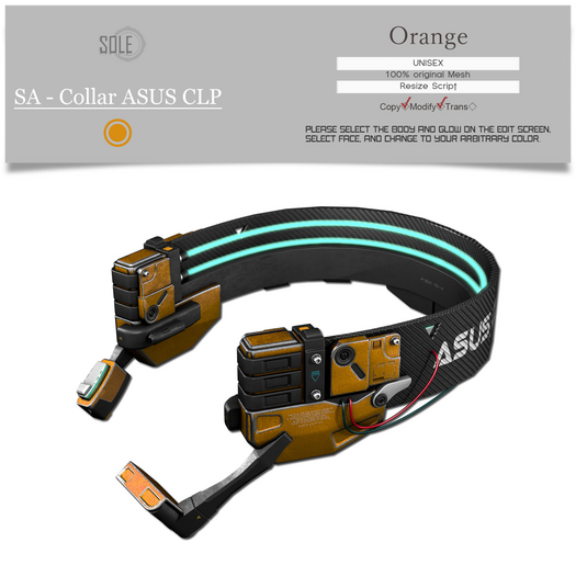 :::SOLE::: SA - Collar ASUS CLP (Orange)