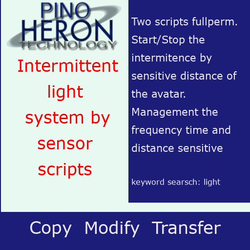 034 - Intermittent light system by sensor