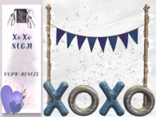BMC3870 - XOXO SIGN - TOUCH TO RESIZE - SPECIAL PRICE