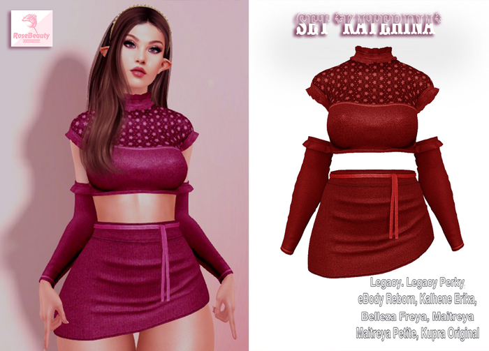 RoseBeauty_Set *Katerina*/ / Red
