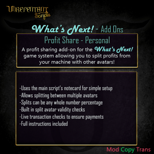 [UN] What's Next - Profit Share Personal