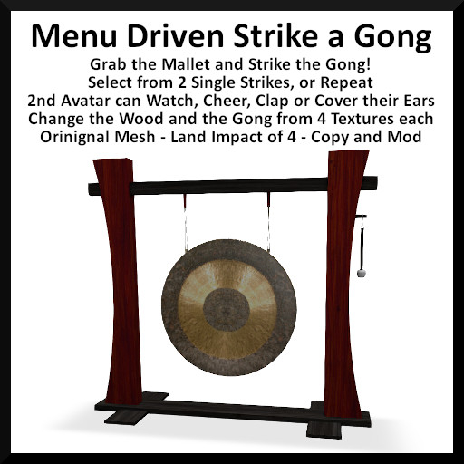 Menu Driven Strike a Gong