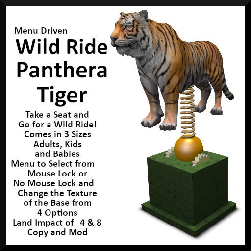 Wild Ride a Panthera Tiger