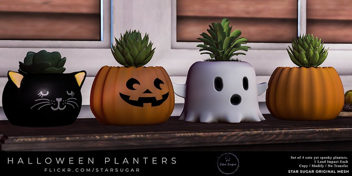 *SS* Halloween Planters  (FatPack)