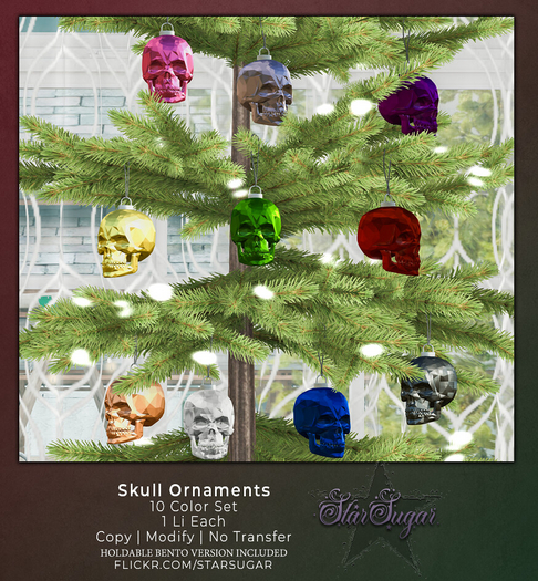*SS* Skull ornaments