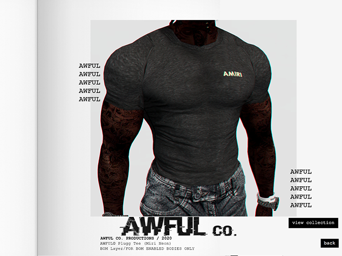 AWFUL. // Plugg Tee's (Miri Neon)