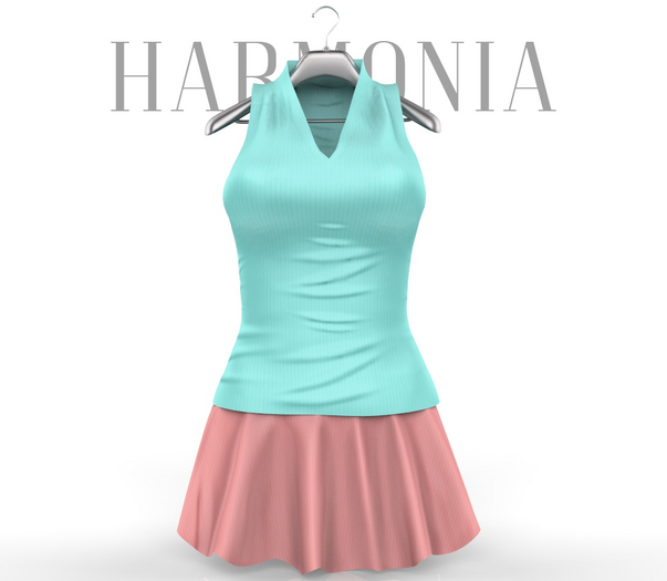 Teal Peach Outfit