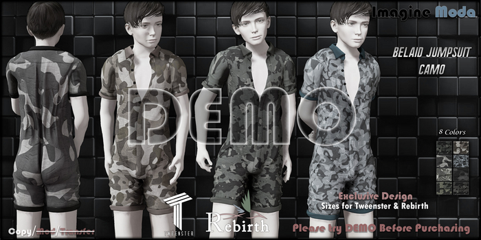 -Imagine- Belaid Jumpsuit Camo Kids -DEMO-