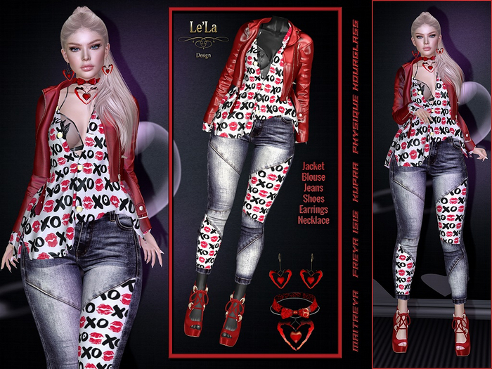 {Le'La} Harty Outfit Red 
