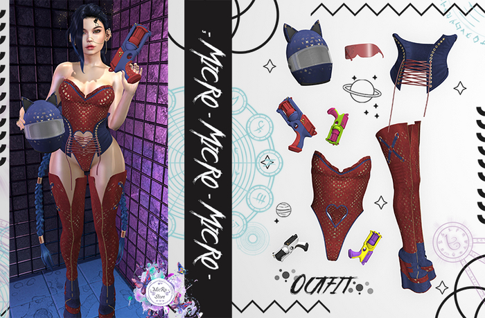 - MicRo - Outfit Jinx Red Blue 