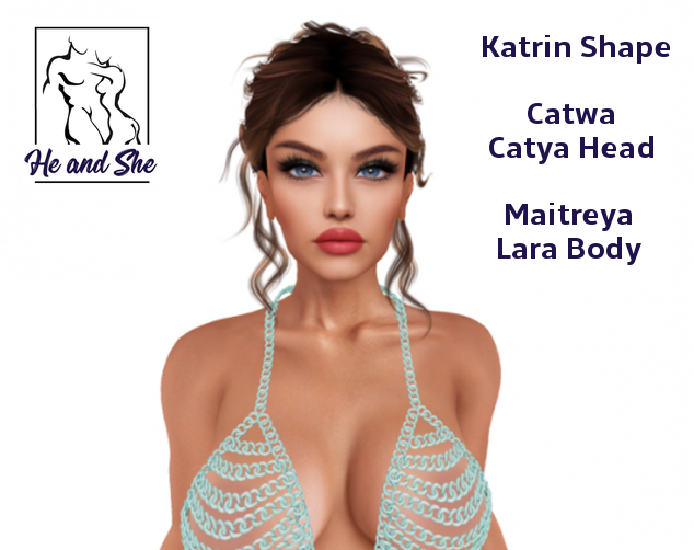 Katrin Shape For CATWA HEAD Catya and Maitreya Lara Body *************** Special Promotional Sale Price Promo only 50L *