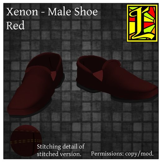 (Leo) Xenon Male Shoes - Red