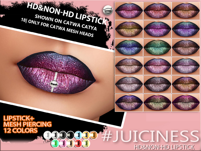 Sintiklia. - Lipstick+piercing Juiciness HD&regular(CATWA old)