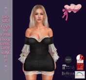 .Princess Stuff. [Bell Sleeve Dress] *Black Denim & Lace*_add