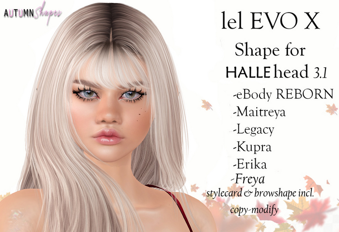 MARINA -Shape for LeLUTKA HALLE Head 3.1