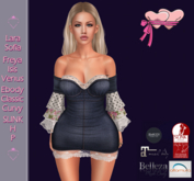 .Princess Stuff. [Bell Sleeve Dress] *Regular Denim & Lace*_add