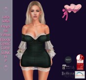 .Princess Stuff. [Bell Sleeve Dress] *Green Denim & Lace*_add
