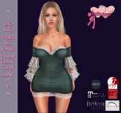 .Princess Stuff. [Bell Sleeve Dress] *Teal Denim & Lace*_add