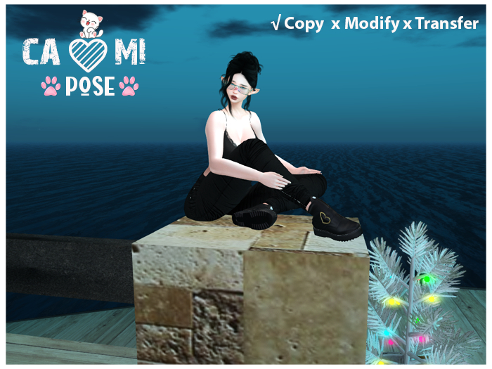 [Cami]:Box Pose Sentada relax -GIFT 